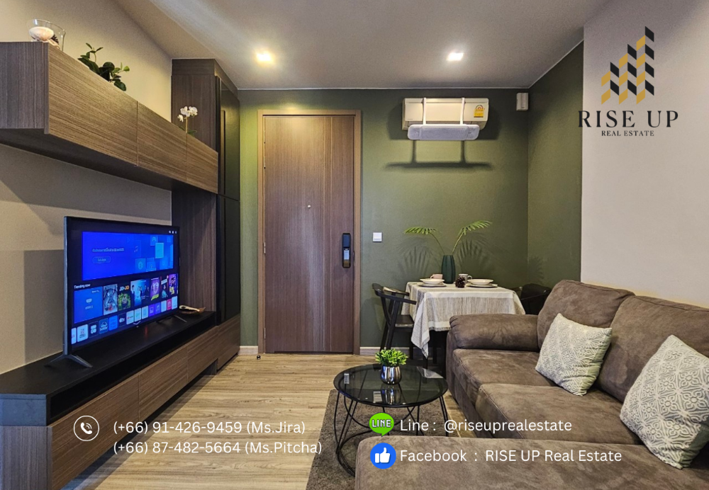 For RentCondoOnnut, Udomsuk : For rent 📣 The Line Sukhumvit 71，1 Bedroom , 1 Bathroom , 30 sq. m. , 🔥 19,000 Baht/Month 🔥