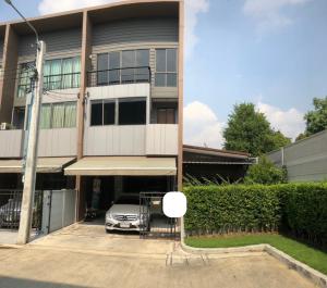 For SaleTownhouseRama5, Ratchapruek, Bangkruai : “Sold with tenants Yield 7%“ 3-storey townhouse, Baan Klang Muang Village, The Era, Pinklao-Charan (corner house)