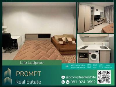 For RentCondoLadprao, Central Ladprao : KL04329 - Life Ladprao - 26.45 sqm  - MRT PhahonYothin / BTS HaYekLadPrao / CentralLadprao