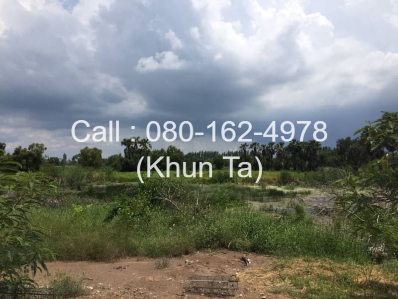 For SaleLandChachoengsao : Land for sale 6 rai, width 42x200 meters, frontage on Road 304, Bang Khla, Chachoengsao, near the bridge crossing Nong Pla Tapian intersection, inbound, 8-lane road for the EEC economic.