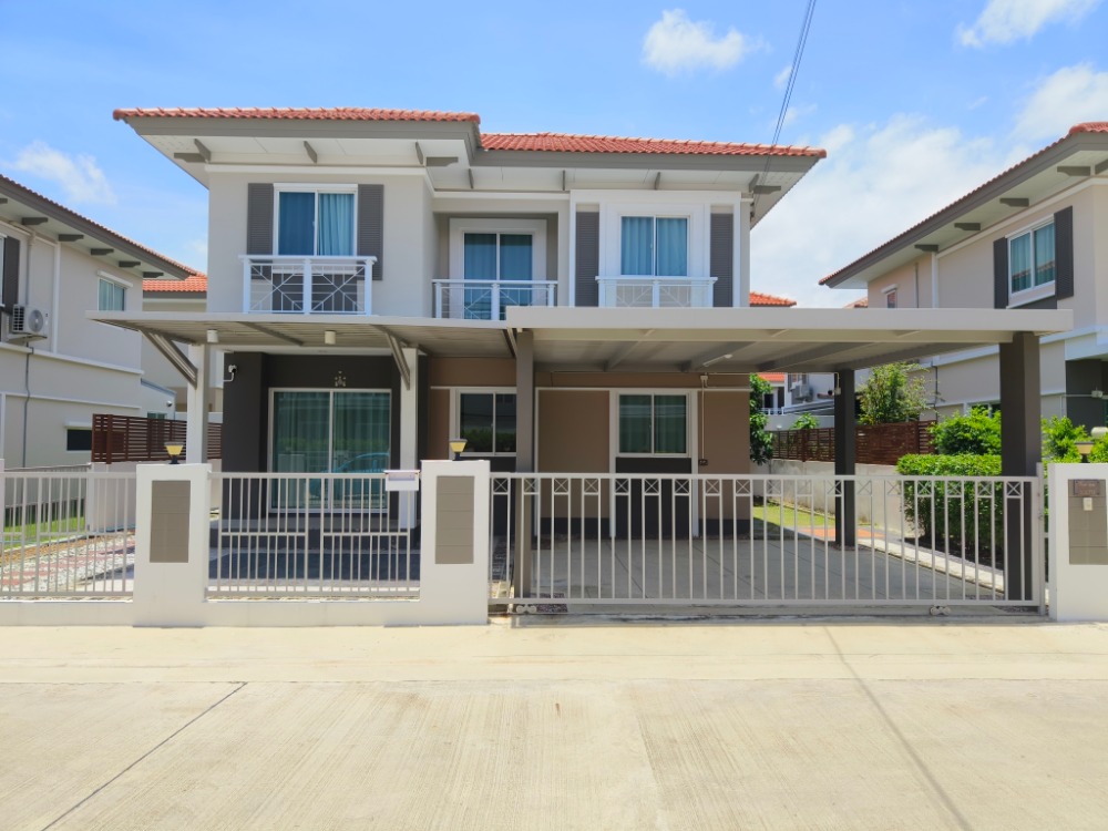 For RentHouseMahachai Samut Sakhon : For rent: Single house, iLeaf Prime Rama 2, Km.14, area 51 sq.wa., beautiful, new, ready to move in, good value, reasonable price, beautifully decorated, ready to move in, location near shopping center: Porto Chino, Cent