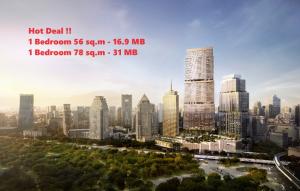 Sale DownCondoSilom, Saladaeng, Bangrak : 🔥 Hot Deal!! Dusit Residences 1 BR only 16.9 MB (Dusit Residences-Dusit Parkside)