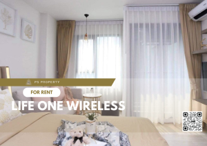 For RentCondoWitthayu, Chidlom, Langsuan, Ploenchit : For rent 🔺 Life One Wireless 🔺 complete furniture and electrical appliances, near BTS Ploenchit