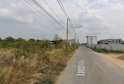 For SaleLandMahachai Samut Sakhon : Land for sale, Soi Phetkasem 120/1, size 4 rai 3 ngan 81 sq w., near Phetkasem Road, only 350 m. CC