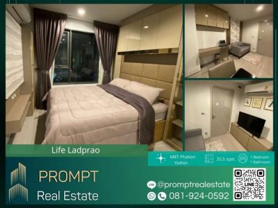 ให้เช่าคอนโดลาดพร้าว เซ็นทรัลลาดพร้าว : KL04337 - Life Ladprao - 35.5 sqm  - MRT PhahonYothin - BTS HaYekLadPrao - CentralLadprao