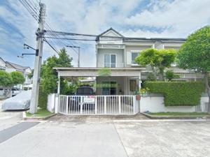 For SaleTownhouseSamut Prakan,Samrong : The Village Bangna-Wongwaen 2 Village, Bang Phli, Samut Prakan, urgent sale, 2-storey townhouse, corner plot, area 35 sq m, good location