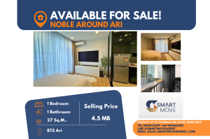 For SaleCondoAri,Anusaowaree : Code  C20240800053.......Noble Around Ari for sale, 1 bedroom, 1 bathroom, furnished, Special Deal!!