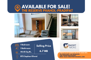 For SaleCondoSapankwai,Jatujak : Code C20240800084.......The Reserve Phahol - Pradipat sale with tenant, 1 bedroom, 1 bathroom, furnished, Special Deal!!