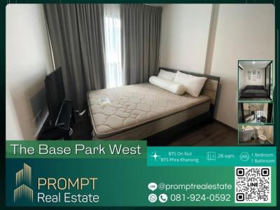 For RentCondoOnnut, Udomsuk : ST12443 - The Base Park West - 28 sqm - BTS On Nut/ BTS Phra Khanong