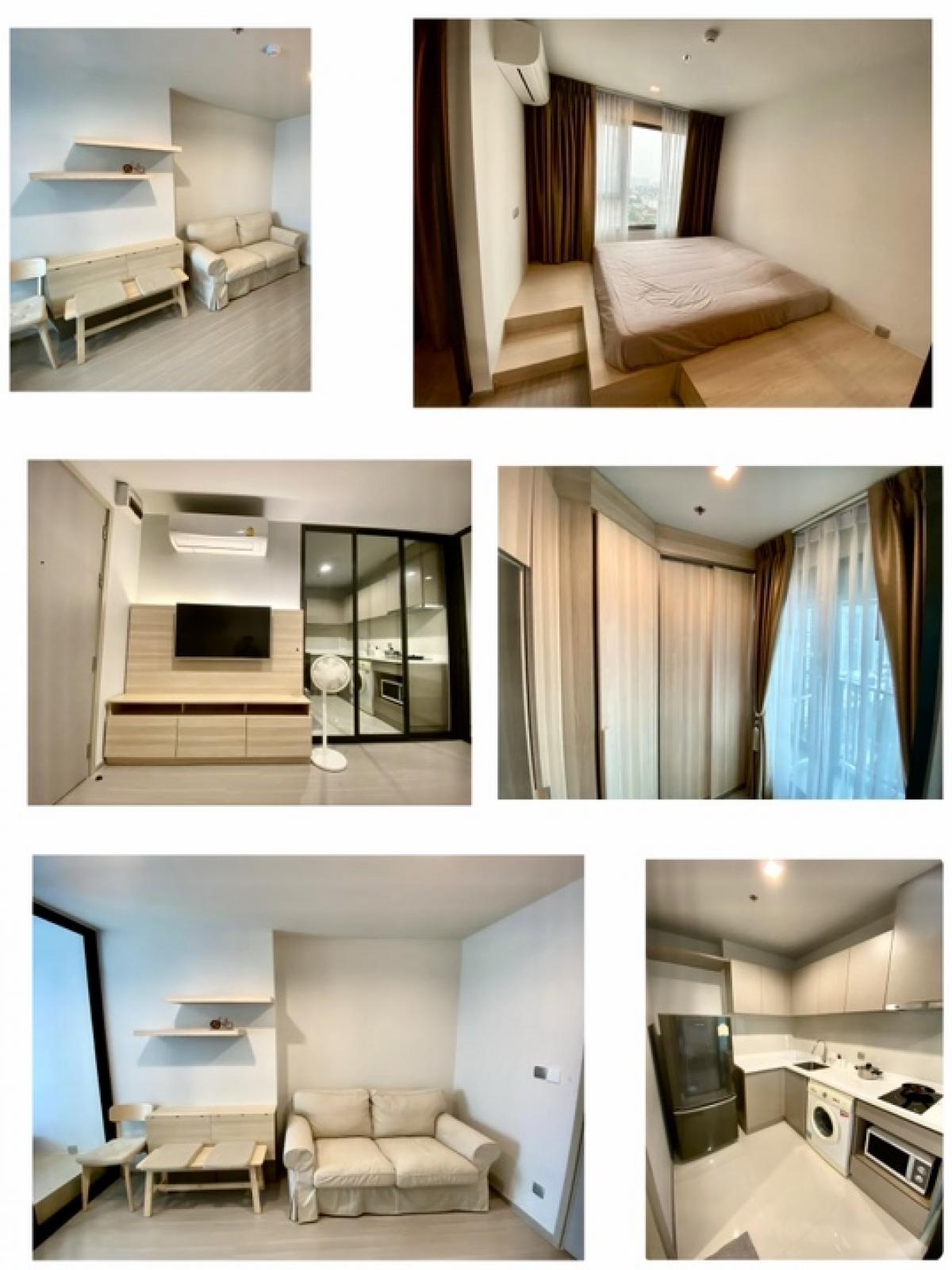 For RentCondoLadprao, Central Ladprao : 🔥SECRET~DEAL🔥Ready to move in❇️Life Ladprao next to BTS 🚇Ladprao Intersection 300 meters MRT 🚇Phahon Yothin❇️ 18th floor☀️East facing❇️ 1-bedroom, extra wide, 35 sq m•