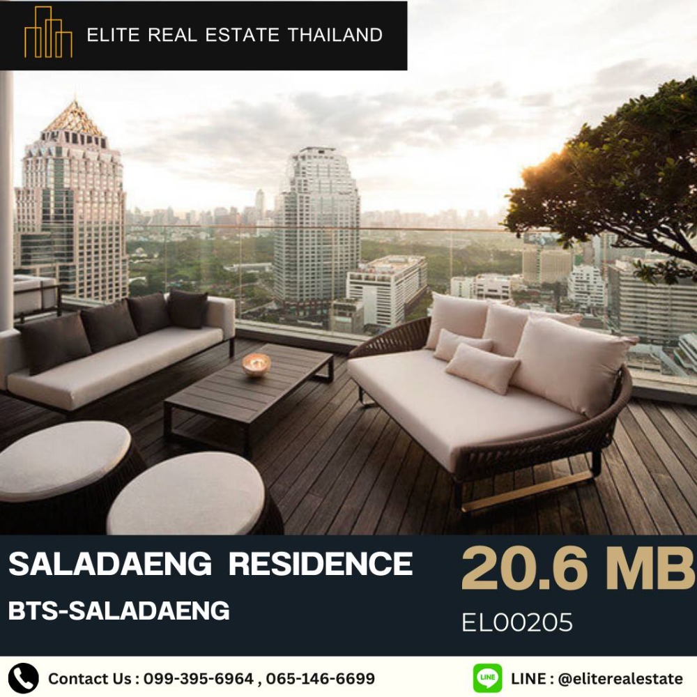 For SaleCondoSilom, Saladaeng, Bangrak : 💥 Urgent sale!! Loss price 💯 Saladaeng Residence Condo, fully furnished, convenient travel, near BTS-Saladaeng 🚄