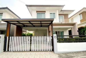 For RentHousePattaya, Bangsaen, Chonburi : House for rent, 3 bedrooms, Sriracha, single house, Lake Valley project, Bowin