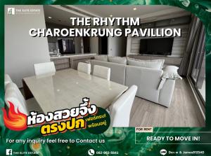 For RentCondoSathorn, Narathiwat : 🐲💫Nice room for rent 🐲💫RHYTHM CHAROENKRUNG PAVILLION