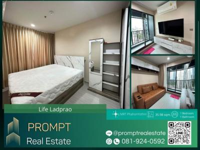 For RentCondoLadprao, Central Ladprao : KL04340 - Life Ladprao - 35.98 sqm - MRT PhahonYothin / BTS HaYekLadPrao / CentralLadprao