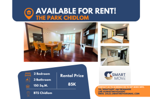 For RentCondoWitthayu, Chidlom, Langsuan, Ploenchit : Code C20240800034..........The Park Chidlom for rent, 2 bedroom, 3 bathroom, furnished, ready to move in