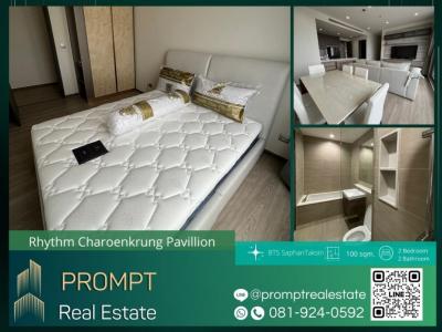 For RentCondoSathorn, Narathiwat : QR03854 - Rhythm Charoenkrung Pavillion - 100 sqm