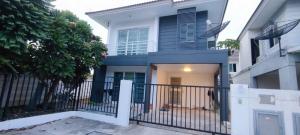 For SaleHousePattaya, Bangsaen, Chonburi : For sale: 2-storey house, corner unit, Pruksa Nara Village, Nong Mon Bypass Road, Chonburi, newly renovated