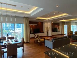 For RentCondoWitthayu, Chidlom, Langsuan, Ploenchit : Become a tenant of a 3 bedroom condo, large room, quiet area of ​​Witthayu Road.