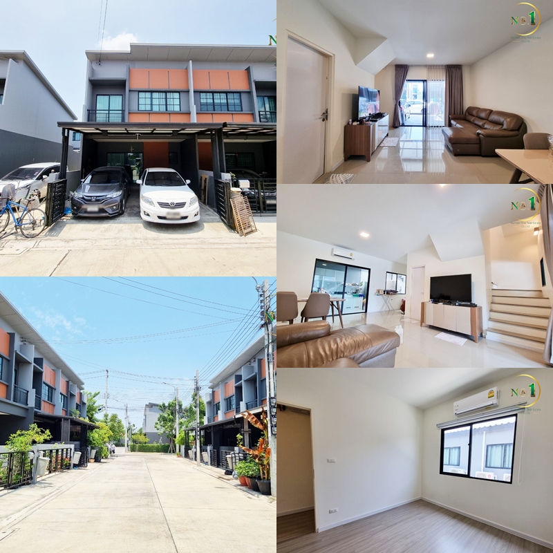 For SaleTownhouseRathburana, Suksawat : Corner Townhome for sale, Siri Place Suksawat-Rama 3 Village, 3 Bedrooms 2 Bathrooms, Size 18 square wah, Fully furnished