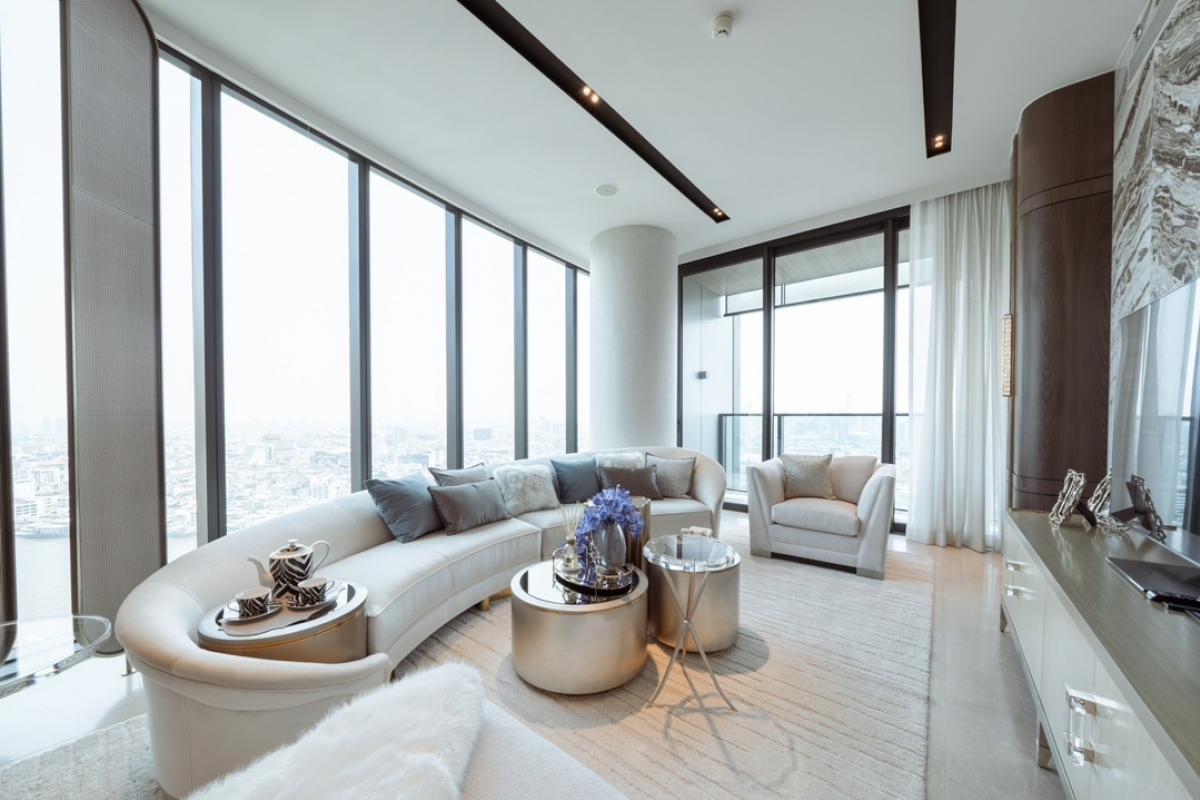 For SaleCondoWongwianyai, Charoennakor : For Sale Banyan Tree Private Residences Riverside Bangkok**   3 Bedrooms, 4 Bathrooms** High floor brand new