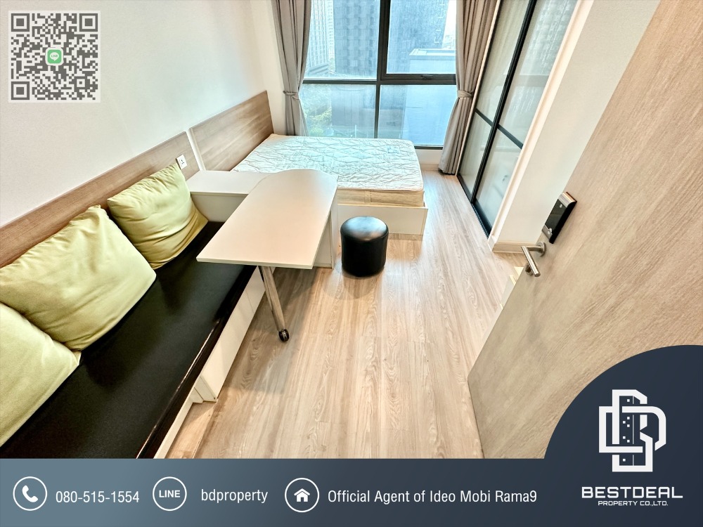 For SaleCondoRama9, Petchburi, RCA : Bestdeal For Sell Ideo Mobi Rama 9 studio room 22sqm.Special Price  3,000,000 Baht *** Fees and taxes are included. Near Phraram Kao 9 MRT Station 80 meters