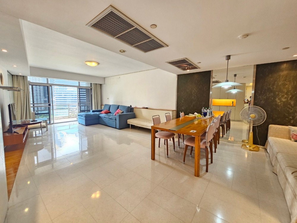 For SaleCondoWitthayu, Chidlom, Langsuan, Ploenchit : Condo for sale, All Season Mansion, Witthayu Road, Lumpini, Pathumwan, Bangkok, 3 bedrooms, 3 bathrooms, corner room, swimming pool view