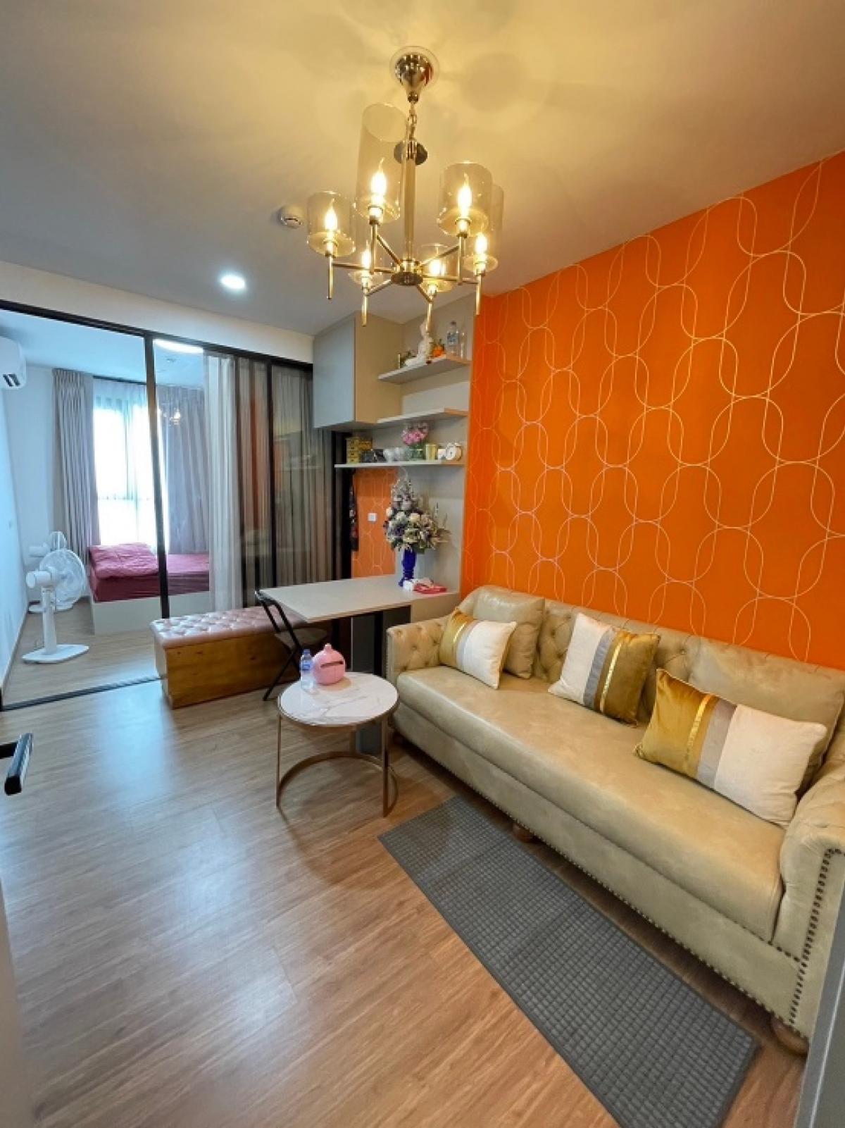 For SaleCondoMin Buri, Romklao : 🏬❤️Urgent sale🍭🏬 The Origin Ram 209 Interchange (The Origin Ram 209 Interchange) 📌2Bed 1Baht 30.70 sq.m. 12th floor - - Fully furnished - -