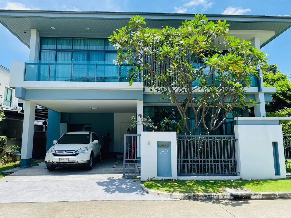 For SaleHousePattanakan, Srinakarin : Single house for sale Setthasiri Village, Srinakarin, Rama 9 (Soi Krungthep Kreetha 7)