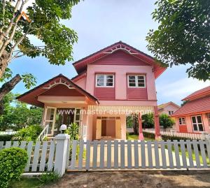 For SaleHouseChachoengsao : M. Chalapra Lakeside & Garden Home, new house, 2-storey split-level, shady, trees around the project with a large private lake, quality of life, close to nature, Chachoengsao, near Gateway City Industrial Estate