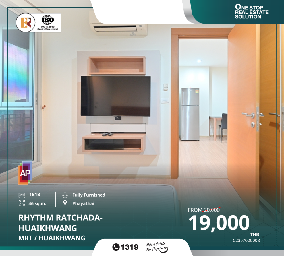 For RentCondoRatchadapisek, Huaikwang, Suttisan : RHYTHM Ratchada-Huaikhwang, near MRT Huaikhwang, offers a perfect living experience.