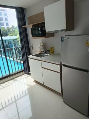 For RentCondoChaengwatana, Muangthong : Condo for rent: Proud X2 Chaengwattana 19, opposite Central Chaengwattana, swimming pool view, complete furniture and appliances, ready to move in