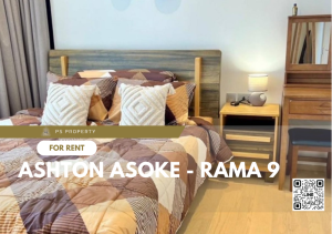 For RentCondoRama9, Petchburi, RCA : For rent ✨ Ashton Asoke - Rama 9 ✨ 2 bedrooms, 2 bathrooms, complete furniture and electrical appliances.