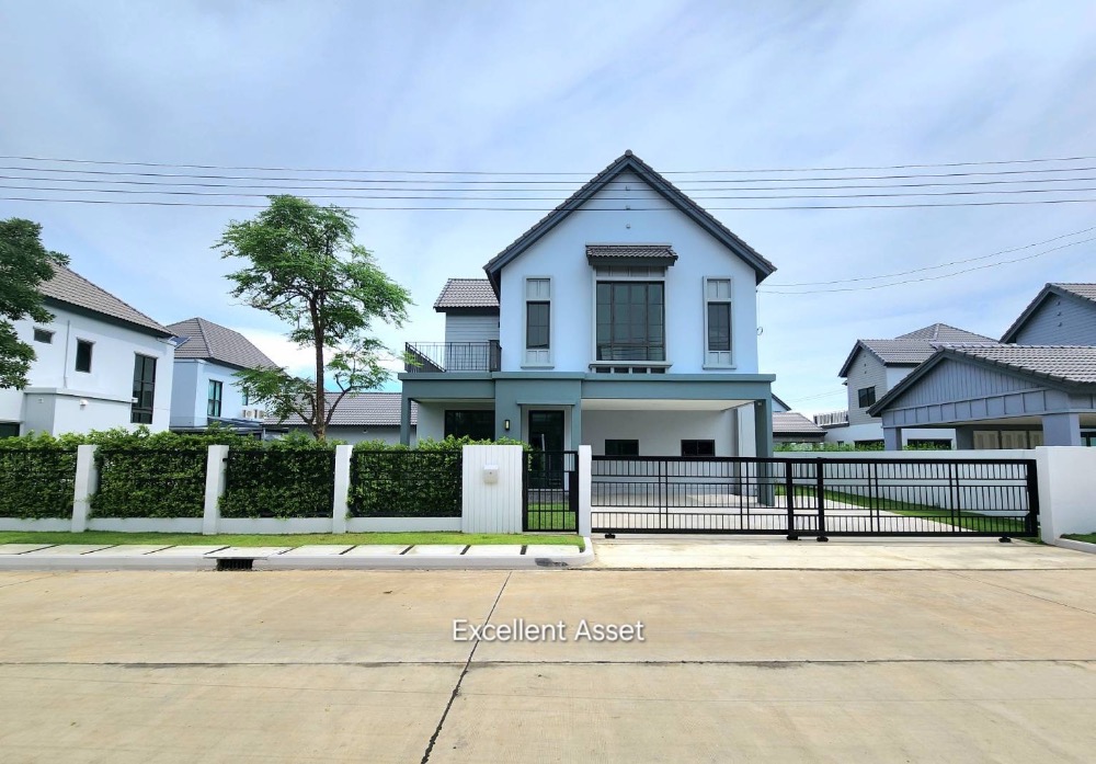 For SaleHouseRama 2, Bang Khun Thian : 🔥 𝐒𝐩𝐞𝐜𝐢𝐚𝐥 𝗽𝗿𝗶𝗰𝗲 Special unit, single price* 7. 99 million 🔥 Saransiri Thian Talay 30, single-family home, Modern Farmhouse style, near the expressway, near Central Rama 2