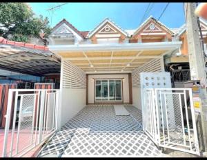 For SaleTownhouseNonthaburi, Bang Yai, Bangbuathong : Moo Ban Temrak, Wat Lat Pla Duk Rd., House No. 62/506, Soi 18, 16 sq m., 2 bedrooms, 2 bathrooms, newly decorated, ready to move in, selling for 1.55 million baht.