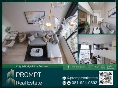 For RentCondoSathorn, Narathiwat : KL04379 - KnightsBridge Prime Sathorn - 45 sqm - BTS ChongNonsi / RajamangalaUniversityofTechnology / CentralRama3