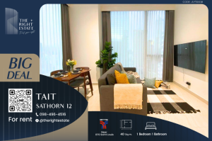 For RentCondoSathorn, Narathiwat : 🌿 Tait Sathorn 12 🌿 Nice room!! fully furnished 🛏 1 Bed 1 Bath 40 Sq.m near Sathorn