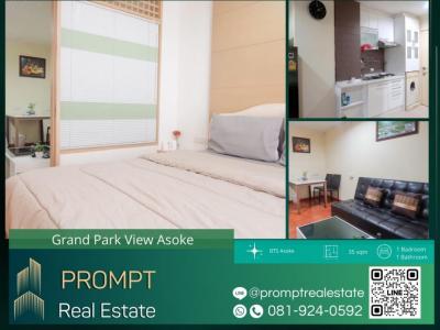 For RentCondoSukhumvit, Asoke, Thonglor : GH01182 - Grand Park View Asoke - 35 sqm - BTS Asoke / Terminal 21