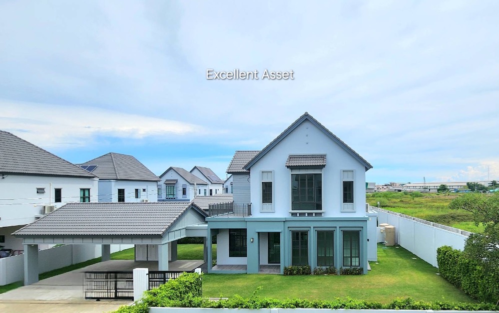 For SaleHouseRama 2, Bang Khun Thian : 🔥 𝐒𝐩𝐞𝐜𝐢𝐚𝐥 𝗽𝗿𝗶𝗰𝗲 Special unit, single price* 8.99 million 🔥 Saransiri Thian Talay 30, single-family home, Modern Farmhouse style, near expressway, near Central Rama 2