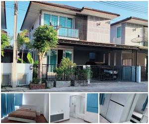 For RentHouseMahachai Samut Sakhon : For rent: 2-storey detached house, The Miracle Plus Village, Rama 2, on Rama 2 Road, near Boonthavorn Rama 2, near expressway