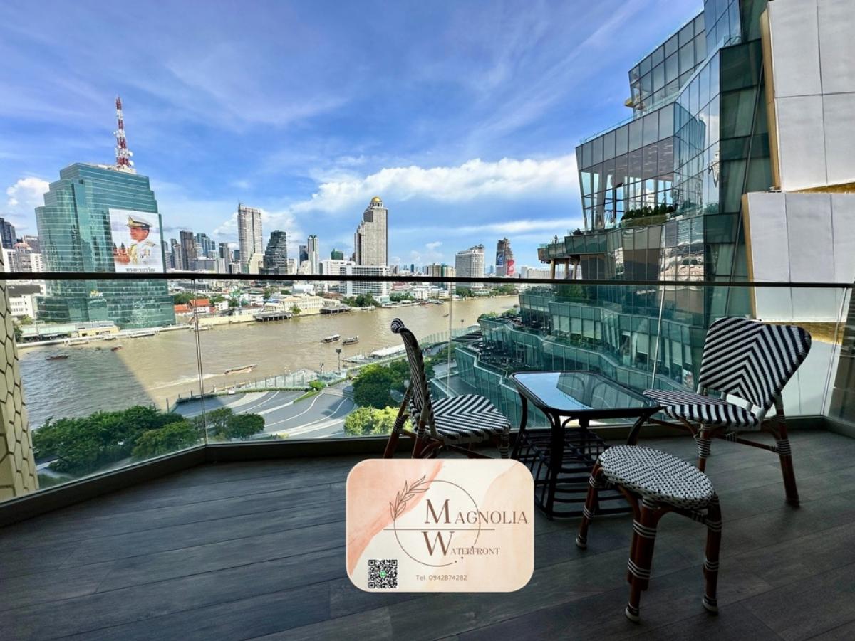 ขายคอนโดวงเวียนใหญ่ เจริญนคร : For sale Magnolia Waterfront Resident size 78 sq m 1 bedroom Newly decorated BTS Charoen Nakhon Icon Saim