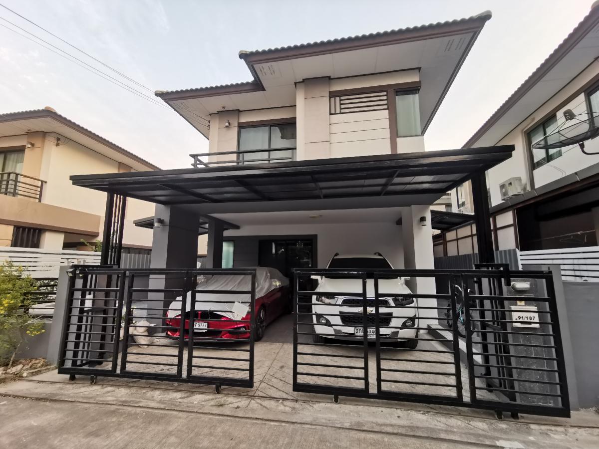 For SaleHousePathum Thani,Rangsit, Thammasat : Fa Piyarom Village, Lam Luk Ka Khlong 6, Phase 11, Nesto, land size 39.9 sq.w., house area 159.6 sq.m., 3 bedrooms, 2 bathrooms, information from the owner, built on the title deed, No. Chor. 159483 (1 plot), area 0-0-39.9 rai, 3 bedrooms, 2 bathrooms, pa