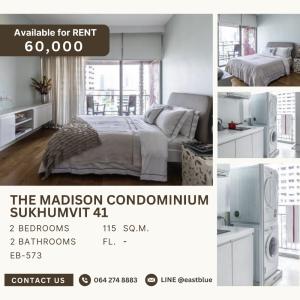 For RentCondoSukhumvit, Asoke, Thonglor : The Madison 2 Beds large room 60,000 per month