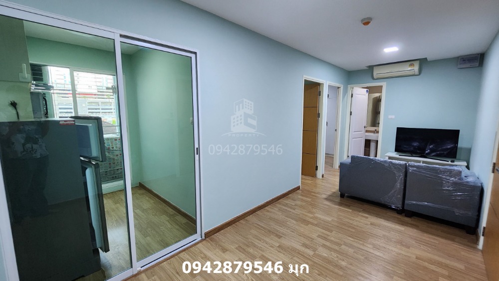 For RentCondoLadprao, Central Ladprao : For rent: maple2, 4th floor, 2 bedrooms, 40 sq m, separate kitchen, fully furnished, with refrigerator and washing machine