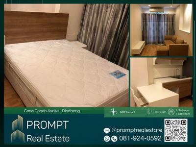 ให้เช่าคอนโดพระราม 9 เพชรบุรีตัดใหม่ RCA : CD03373 - Casa Condo Asoke - Dindaeng - 30.76 sqm - MRT Rama 9