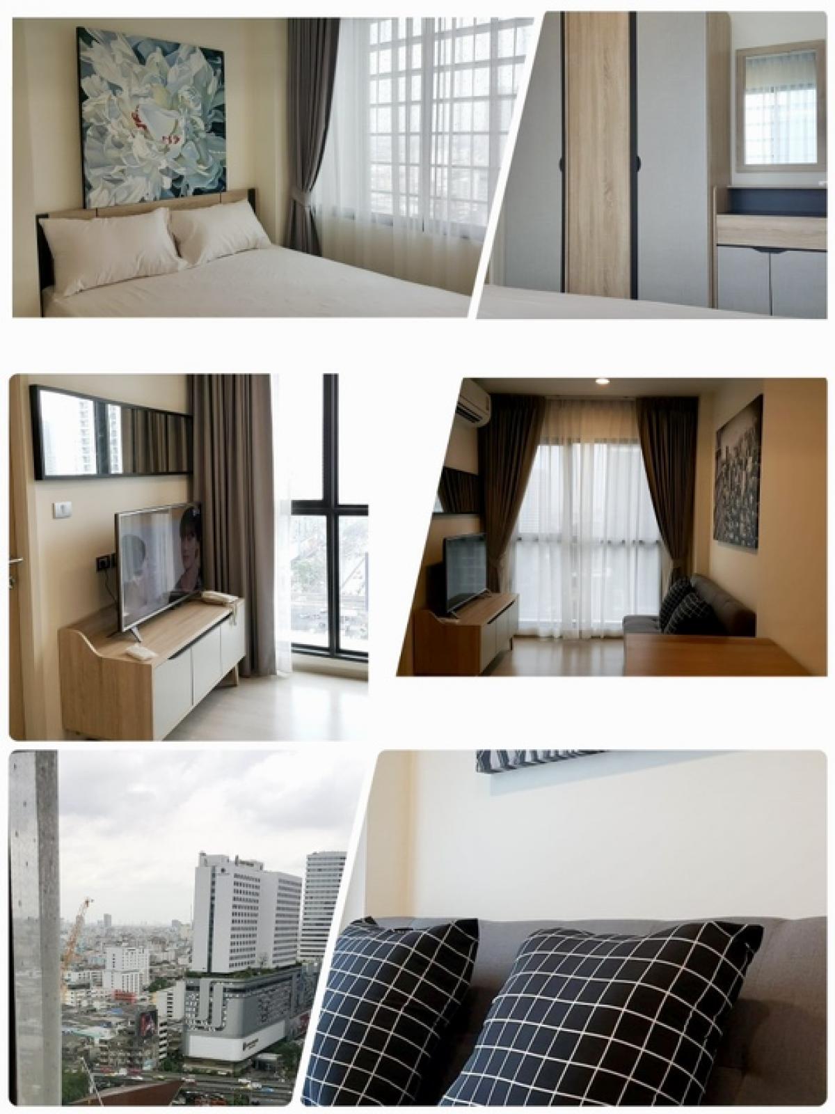 For RentCondoRama9, Petchburi, RCA : ❌❌ Already reserved ❌❌🍀 Rhythm Asoke 2🍀🍀🟡 Ready to move in 1 Sept•🟡 Room viewing available 27 Aug❇️ 1-bedroom 28 sq m•❇️20th floor