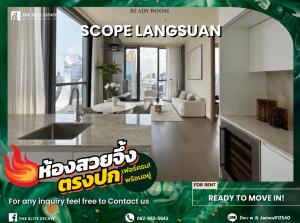 For RentCondoWitthayu, Chidlom, Langsuan, Ploenchit : 🐲🎇Nice room for rent 🐲🎇SCOPE LANGSUAN