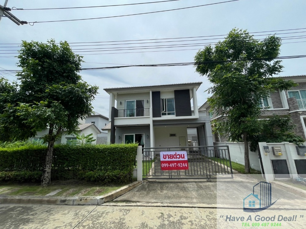 For SaleHousePathum Thani,Rangsit, Thammasat : Single house 63.4 sq.w. in front of Centro Phahonyothin-Vibhavadi Garden, Khlong Luang