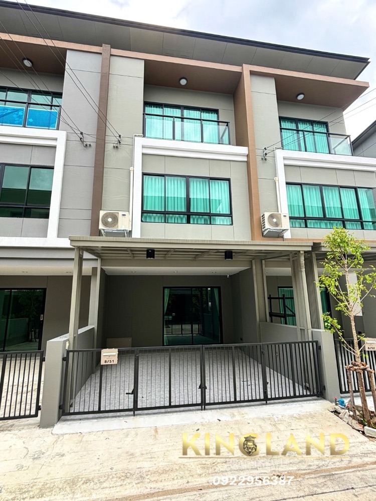 For RentTownhouseNawamin, Ramindra : Townhome for rent Premium Place Phahon Yothin-Ramintra 4 bedrooms, 3 bathrooms, 3 floors, parking for 2 cars, rental price 35,000/month #Company registration available #Pets allowed #Foreigners welcome On Phahon Yothin Road and Watcharapol Road #Near the