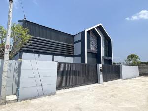 For RentWarehousePathum Thani,Rangsit, Thammasat : RKJ284 Warehouse for rent with new office, Lat Lum Kaew, Pathum Thani, near Road 340 Bang Bua Thong-Suphan Buri, only 1.4 km.