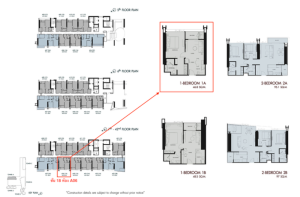 Sale DownCondoRama 8, Samsen, Ratchawat : For sale, down payment, Wan Wela at Chao Phraya, 1 bedroom, 18th floor, A06, size 46.8 sq m.